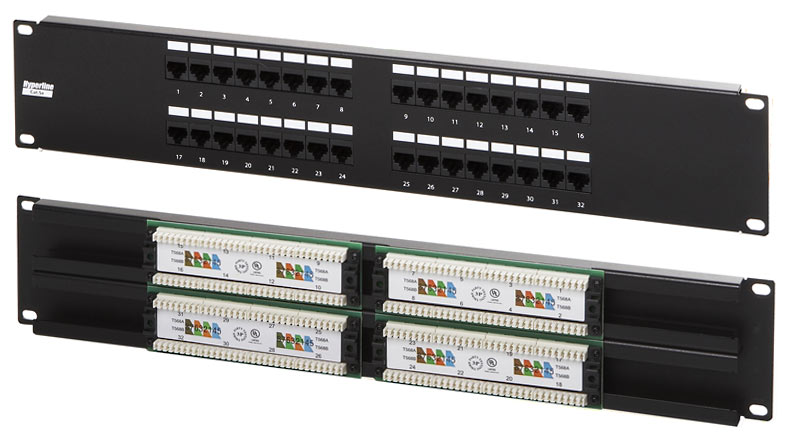 ����-������ 32 ����� RJ-45, ��������� 5e , 19"
