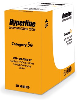 ������ ����� ���� SFUTP4-C5E-S24-IN-PVC-GY-305, 4 ����, ��������� 5e, �����������