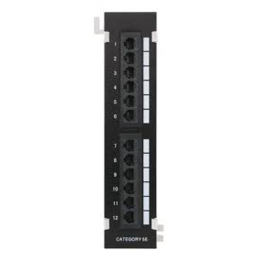 ����-������ NETLAN ���������, 12 ������, ���.5e, RJ45/8P8C, 110/KRONE, T568A/B, ����������������, ������