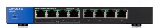 Linksys 8-�������� ����������, Gigabit, PoE