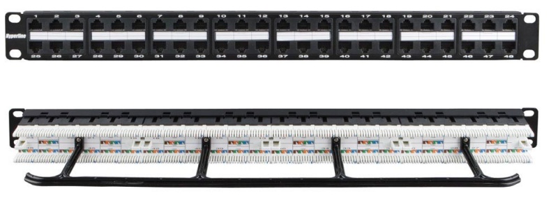 ����-������ 48 ������ RJ-45, ��������� 6, 19" ������� ���������